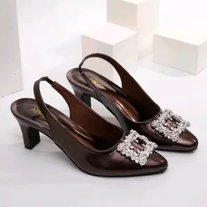 SEPATU JELITA hak 5 cm, bahan sintetis berkualitas tinggi Heels Wanita High Shoes Pesta