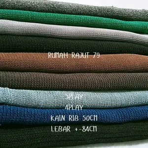 KAIN RIB PER 50CM L+-84CM/600D/750D/kain rib meteran all varian/rib jaket