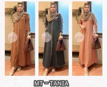 Product Review of MT - Tania Gamis Strip Kombinasi Elegant Bahan Knit Osaka [READY SIAP KIRIM] from d**i 0
