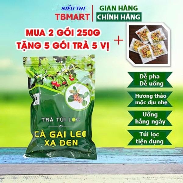 Trà Cà Gai Leo Xạ Đen Túi Lọc Sadu 250g – Trà Thảo Mộc Dễ Uống Mua 2 Tặng 5 Gói Trà Dưỡng Nhan Ngũ Vị