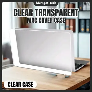 Clear Transparent Case Kompatibel Untuk Mac book casing Pelindung Berkualitas Air M1 Pro M1 M2 13 Inch 2020 2021 Mudah Lepas Pasang