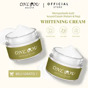 【Beli 1 Gratis 1】ONLYOU Whitening moisturizing long-lasting moisturizing skin morning and evening cream light spots whitening【BPOM Certification】【COD】