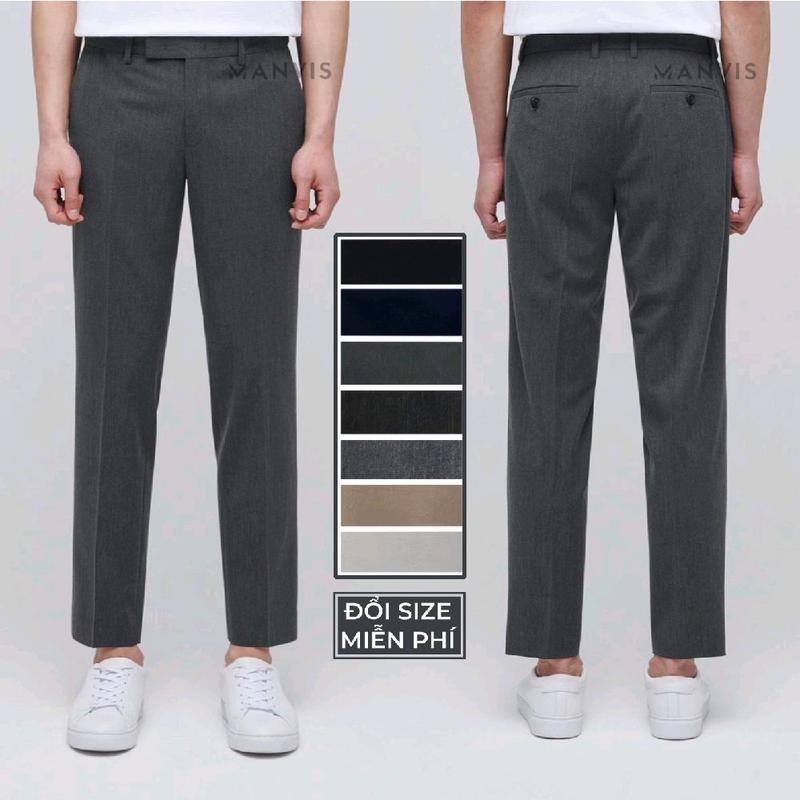 Quần Âu Cạp Chun Ẩn Ống 18 Vải Co Giãn 4 Chiều Quần âu nam cao cấp VNXK