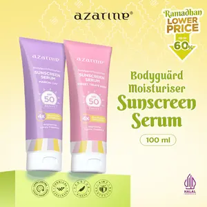 Azarine Body Guard Moisturizer Sunscreen Serum 100ml Mencerahkan Vitamin Sunblock  Ceramide  Hydrating Tubuh Sunscreen Badan