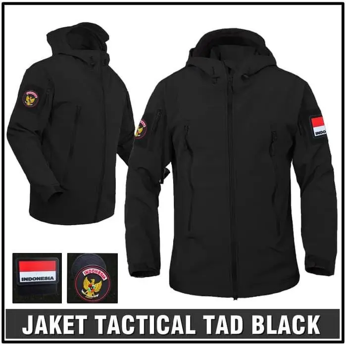 Jaket TAD Taktikal Army Tactical Military Jacket Patch Bendera Merah Putih Emblem Garuda Indonesia Dewasa Pria Navy Black Green Brown Size M L XL XXL COD Coklat Gunung Hijau Hitam Waterproof Windbreaker Outdoor Cowok Parka 7