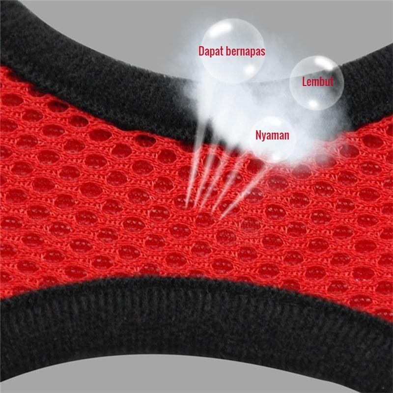 Product Introduction of Rompi kucing+tali tuntun Harness Modis Mesh Lembut dengan Tali Pengikat Reflektif Harness aksesoris hewan peliharaan 32