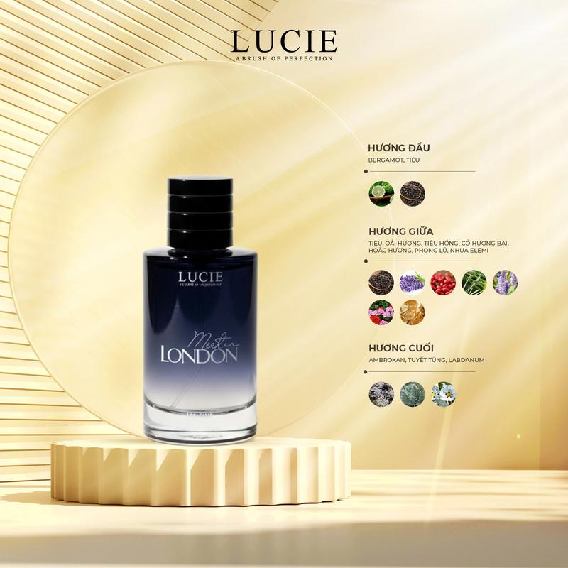LUCIE Perfume- Nước hoa Nam Meet in London 100ml hương thơm Lịch Lãm, Phong…