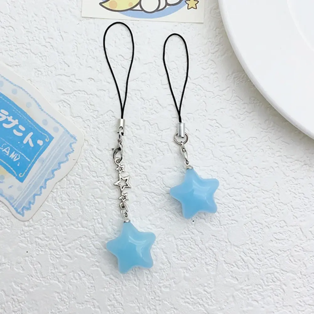 Trendy Pendant Star Star Phone Strap Keychain Pendant Phone Hanging Rope Universal Stylish Mobile Phone Chain Telephone Jewelry