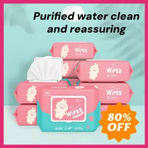 Tisu Basah Bayi Tanpa Alkohol & Pewangi Isi 80 Lembar Aman untuk Bayi 0-3 Tahun Membersihkan Cepat Tidak Merusak Kulit Harga Murah