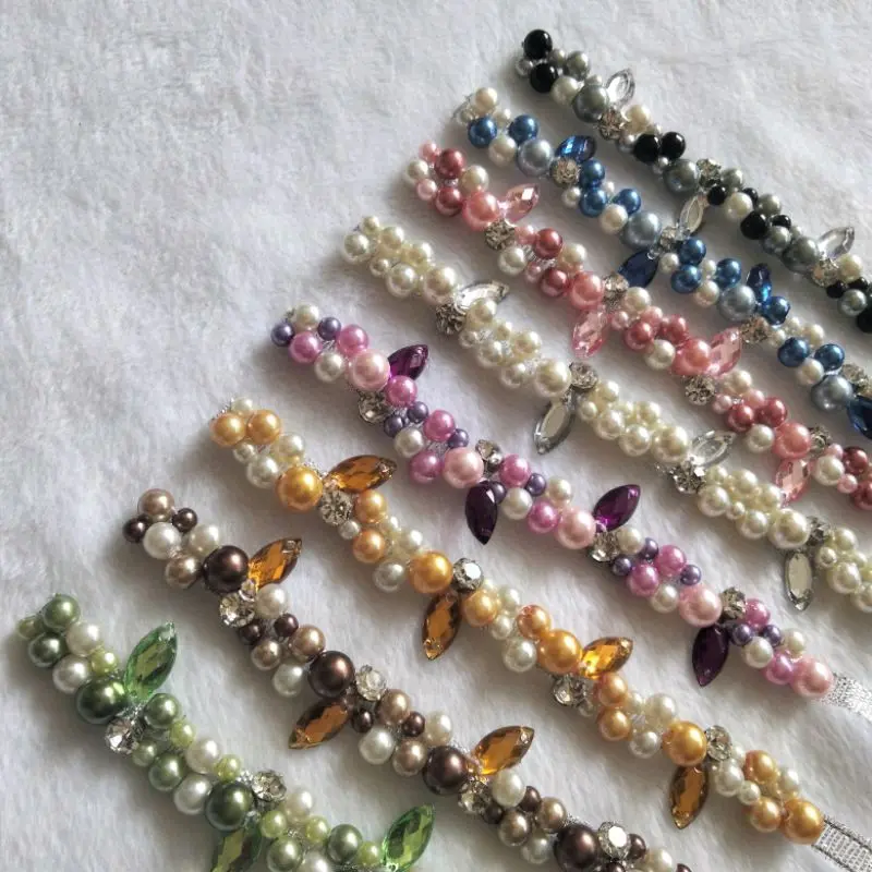 Payet rangkai instan diamond sampan, Payet untuk kebaya, gamis, gaun, dress Kain Katun   (tidak menyertakan catatan akan dikirim menyambung)