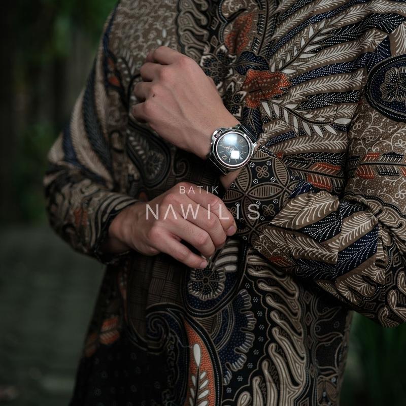 Baju BATIK NAWILIS Kemeja Panjang Pria Slimfit Lapis Furing Premium Motif SATRYO PININGIT 9