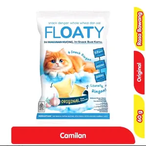 FLOATY MAKANAN / CAMILAN SNACK RINGAN RASA ORIGINAL AYAM BAWANG KEMASAN 60g Food Kering jadul Cemilan Jajanan Crispy