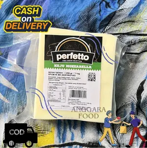 Keju Mozzarella Perfetto Asli  250gr Lumer Enak Halal Cheese Isian Corndog Nashville Mozarella Bahan moza Pizza Burger