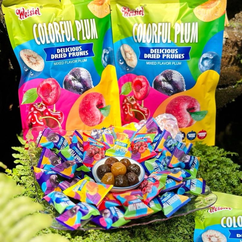 Ô Mai Xí Muội Mix Vị COLORFUL PLUM Hiệu Weisiel - Vị chua ngọt tự nhiên - 408g Túi - HSD 12 Tháng - Kẹo Ăn Vặt Mứt Tết