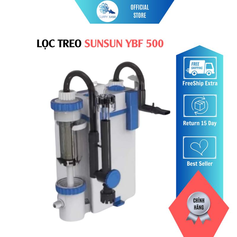 Lọc treo YBF 500 Sunsun thế hệ mới có tách phân và lọc váng hiệu quả cao bể cá aquagold lk baki thác