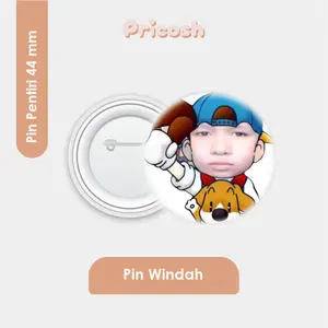 PIN PENITI BADGES MEME WINDAH BASUDARA 44 MM | PP BOCIL | BOCIL KEMATIIAN | SKIBIDI