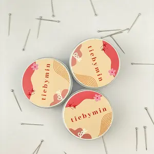 Tiebymin - Jarum pentul mini premium warna silver 100 pcs