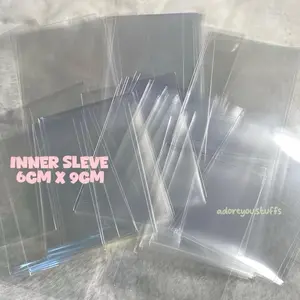 INNER SLEEVE 6 CM X 9 CM ( 40 MIC ) TANPA LEM NON SEAL PHOTOCARD KPOP PC KPOP PELINDUNG PHOTOCARD PLASTIK PHOTOCARD