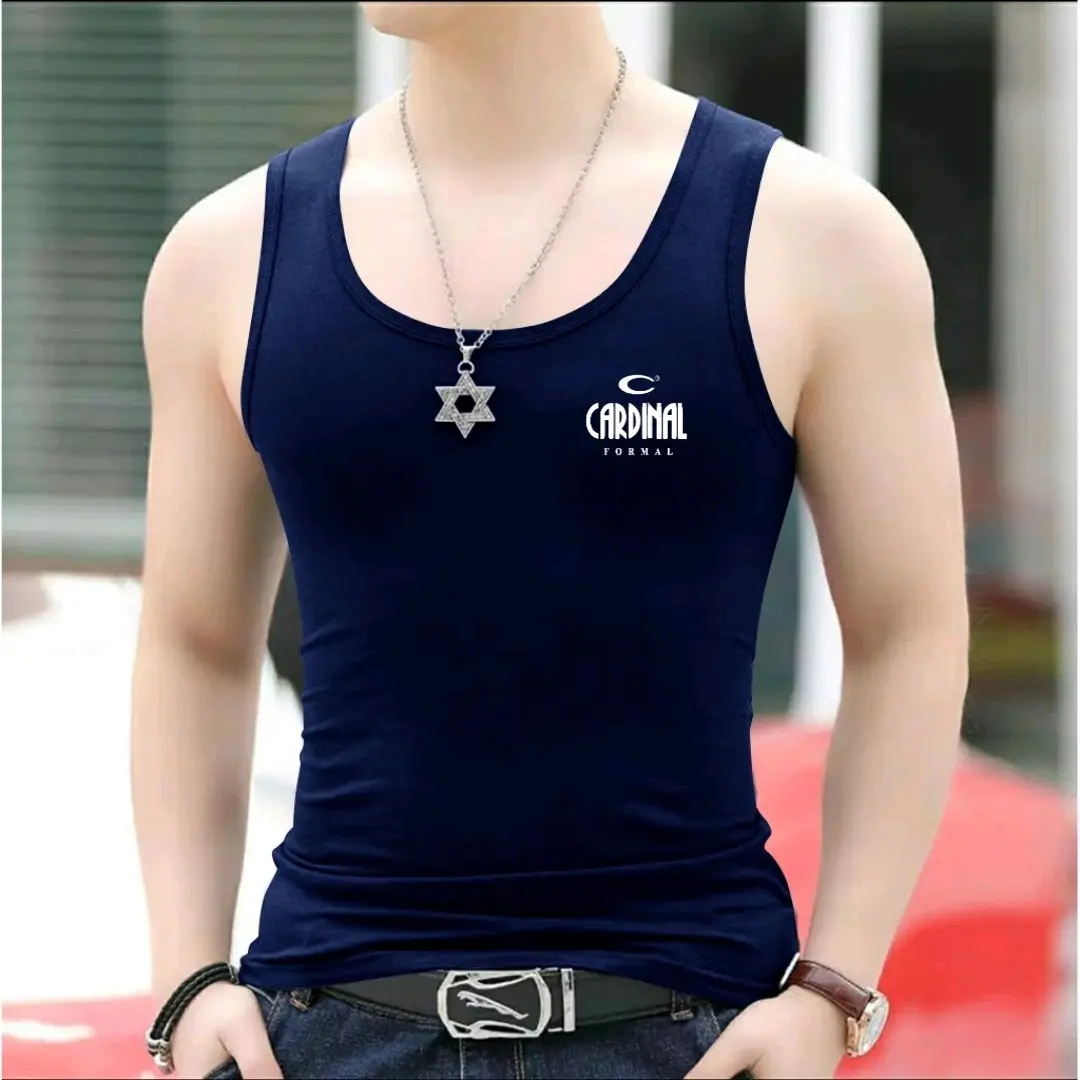 Singlet Pria Logo Cardin4l / Kaos tanpa lengan motif / kaos dalam / Baju lekbong santai cowok keren