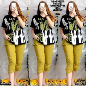 Setelan celana Pendek Voxy Setcel Wanita 7/8 Voxy Premium Dewasa