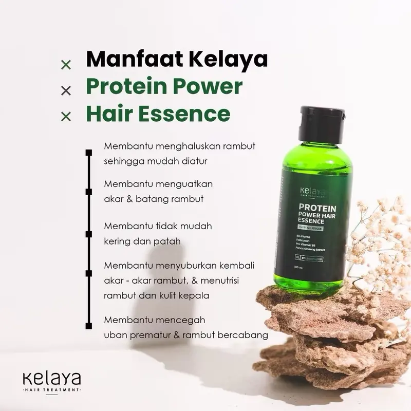 Kelaya Hair Tonic 100ml Protein Power Hair Essence Hair Tonic Rambut Rontok Vitamin Rambut Rontok 3