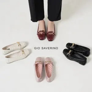 Gio Saverino Sepatu Flat Shoes Korea Paris Elegan dan Nyaman Pink