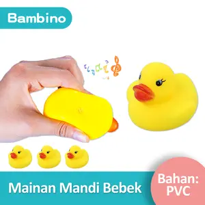 BAMBINO 5Pcs Bebek Mandi Karet Mainan /mainan mandi bayi Toys Hewan mainan  keran mainan  mandi mainan  tummy mainan bayi bunyi dan bergerak mainan  keran