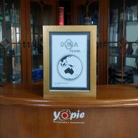 Gambar Frame Foto / Bingkai Foto A4 ( 21x30 Cm) Minimalist Gold Free Bubble Wrap  Modern dari KnRAcc Kota Bandung 2 Tokopedia