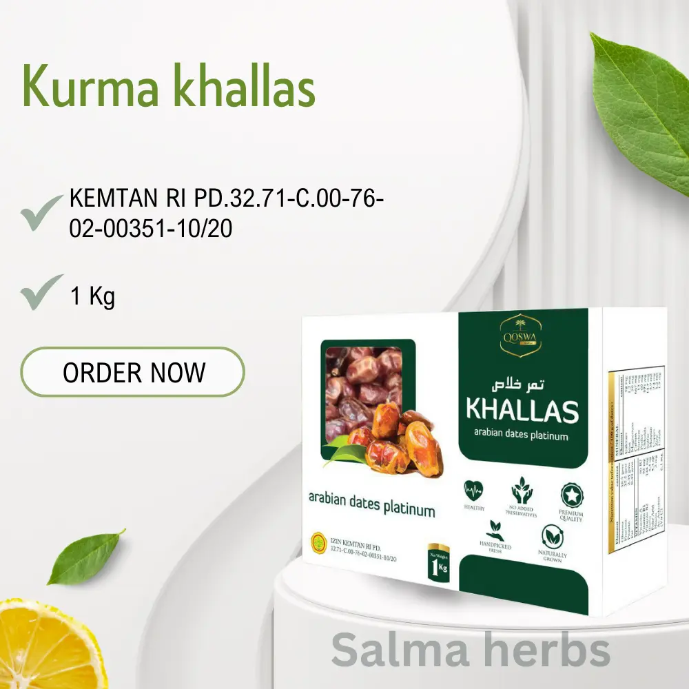 Kurma khallas 1kg FRESH FREEZER TIDAK BEKU korma kholas 1 kg dates 100% ORIGINAL LANGSUNG DARI PRODUSEN ASLI