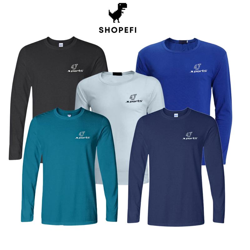 Combo 5 áo thun nam dài tay mặc chống nắng mặc làm đồ lót giữ nhiệt mùa đông chơi thể thao chạy bộ tập gym. Sport - ADT05