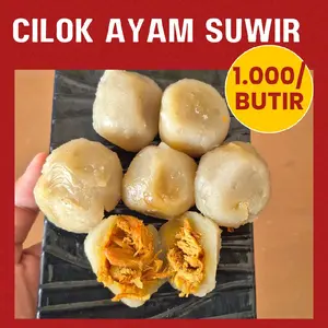 CILOK ISI AYAM SUIR SUDAH TERMASUK CHILI OIL ENAK MURAH