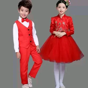 Bowtie Kids - Dasi Kupu-Kupu anak, Merah Polos Fashion