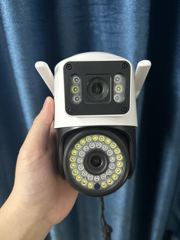Camera Yoosee Ngoài trời 4G 2 Mắt Xem 2 Màn Hình Cùng Lúc Xoay 330 Độ Xem Đêm Có Màu Hỗ Trợ Đàm Thoại 2 Chiều