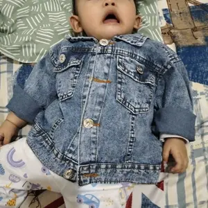 Jaket Gambar Labubu Pink Banyak Jeans Anak Fashion