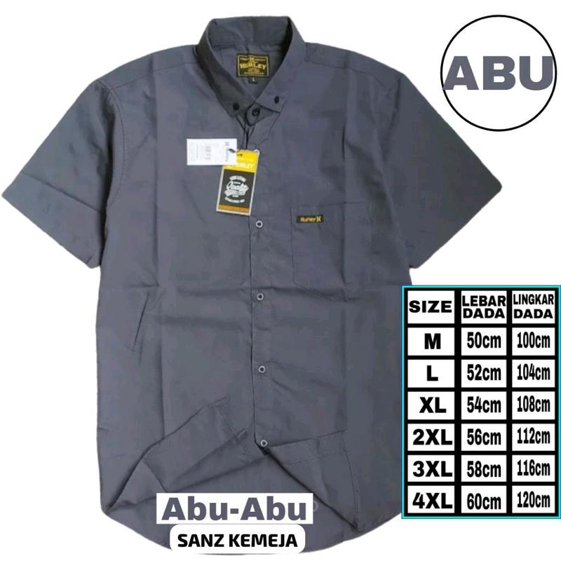 Kemeja Polos Slimfit Pria 4 Pcs Bahan Katun 100% - Hitam/Putih/Maroon/XL - Casual, Formal, Basic slim fit shirt 6