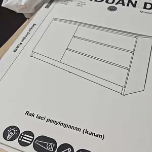 Buku Panduan DIY / Membuat furniture | Kitchen Set Atas | Model KA1