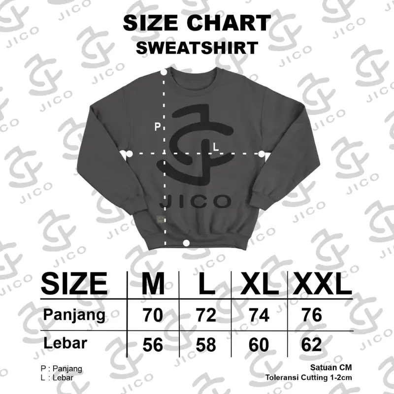 Sweater Crewneck Basic Polos Unisex Bahan Fleece Size M - XXL Warna Hitam Terbaru 5
