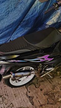 Product Review of Knalpot Samlong Original Alligator Halfblue New Emblem [ inlet 38 mm ] free triplat Nmax Aerox Beat Mio Scoopy Vario Pcx lexy Xride fino Fazio Freego dll Bracket Laser Motor Motorcycle from @**🤙 0