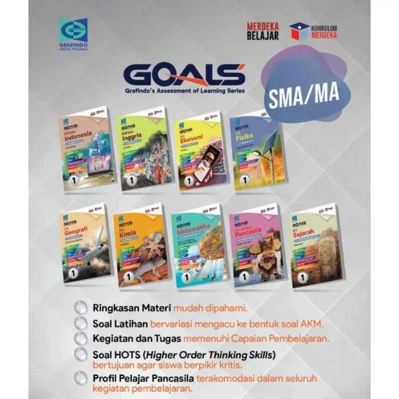 [GOALS10] BUKU SOAL GOALS KELAS X SMA/MA KUR. MERDEKA PENERBIT GRAFINDO, BUKU BARU 100% ORIGINAL 1