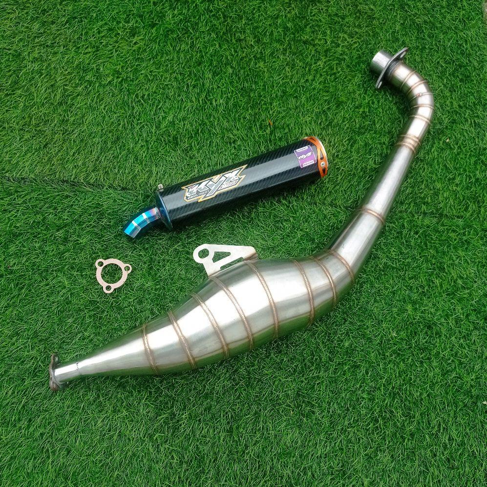 Kyx Racing Knalpot F1ZR Suzuki Tornado Cristal Kolong dengan Desain Ergonomis dan Kualitas Prodi