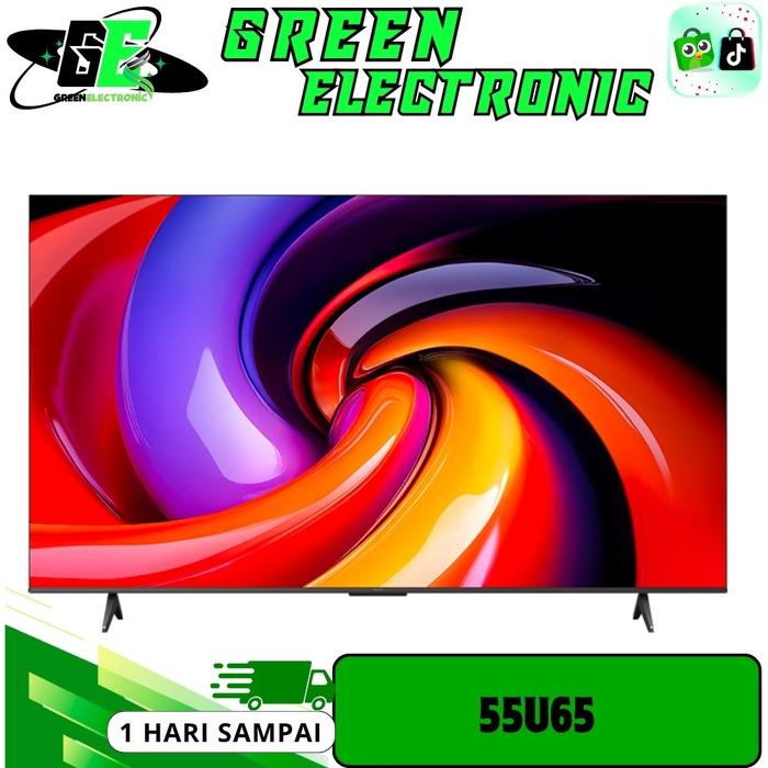 Gambar TCL iFFALCON 55U65 Google TV 55 Inch 4K, Streaming Ready & Screen Mirroring//55U65 dari Green Electronic Official Kota Administrasi Jakarta Barat Tokopedia