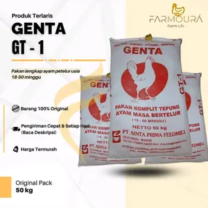 Pakan Ayam Petelur GT-1 Termurh - Nutrisi lengkap Kualitas telur maksimal| Genta GT-1 PT. Sinta Feedmill | Repack