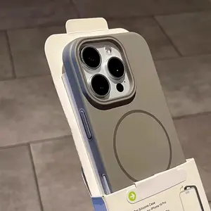 Ultra-thin PC Magnetic Case For iPhone 17 Air 16 15 14 13 12 Mini 11 Pro X XS Max 8 7 Plus Protect For Magsafe Shockproof Cover - For iPhone 17 Air Rock Color