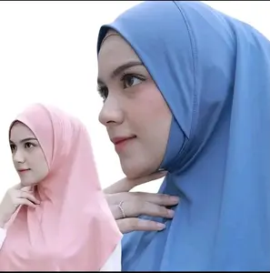 Hijab Instan Dagu Malaysia Jersey Premium/Bergo Bahan Lembut