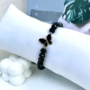 Gelang Kristal Kupu-Kupu Gelang Aksesoris Cantk & Elegan