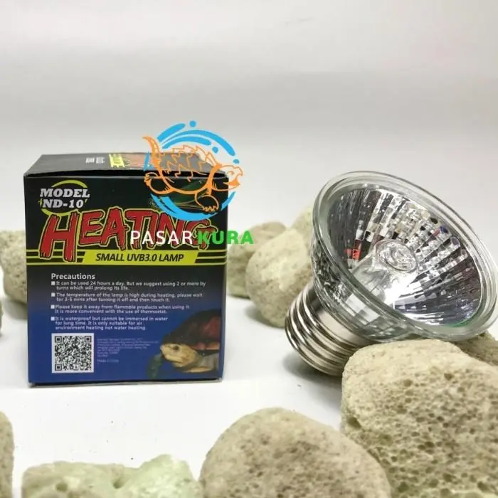 Lampu nomoy  uva uvb 3.0 lampu penghangat kandang hewan reptile kura