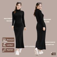Gambar Manset Gamis Inner Muslimah ENAMI SUNS Lengan Panjang Kerah Tinggi Lembut Nyaman - Hitam, M/L dari Enami Suns Kota Administrasi Jakarta Selatan 5 Tokopedia