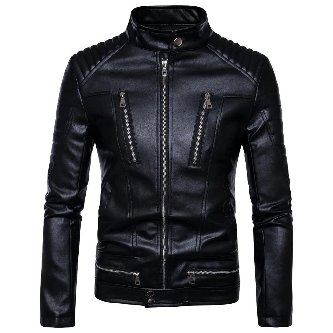 JAKET MOTOR PRIA JAK Leather ET KULIT PRIA BERKUALITAS Lembut DAN REALPICT Kain Waterproof