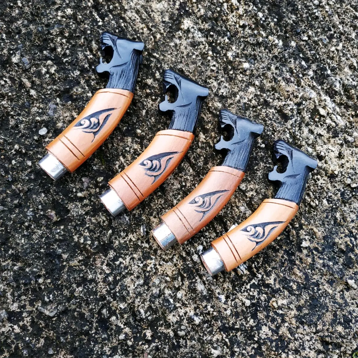 genggaman pisau mini kayu rasamala