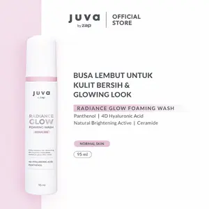 Juva by Zap Radiance Glow Foaming Wash 95 ml - 4D Hyaluronic Acid dan Ceramide